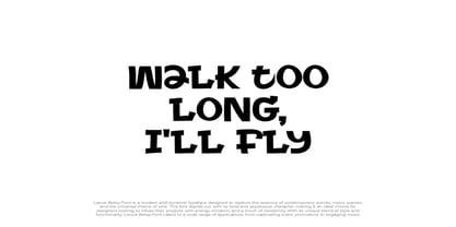 Lance Betsy Font Poster 4