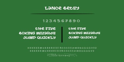 Lance Betsy Font Poster 7