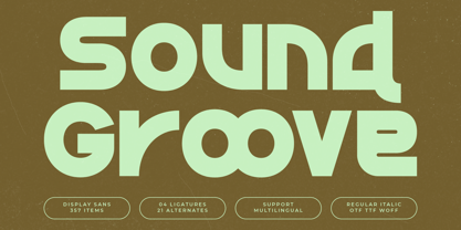 Sound Groove Font Poster 1