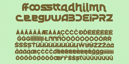 Sound Groove Font Poster 14