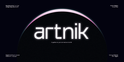 TRT Artnik Font Poster 1