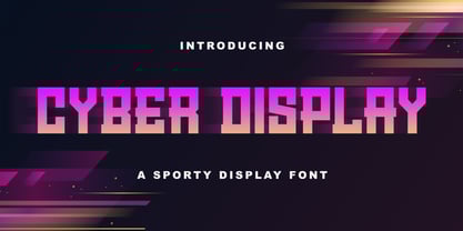 Cyber Display Font Poster 1