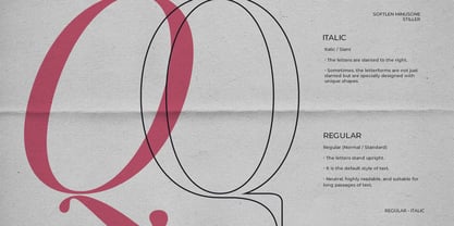 Softlen Minusone Stiller Font Poster 4