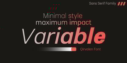 Qirvalen Font Poster 2