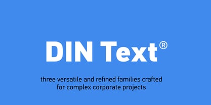 PF DIN Text Font Poster 2