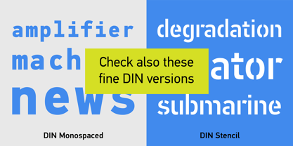 PF DIN Text Font Poster 10