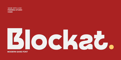 Blockat Font Poster 1