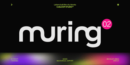 Muring 02 Font Poster 1