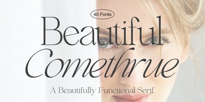 Comethrue Font Poster 1