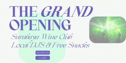 Comethrue Font Poster 8