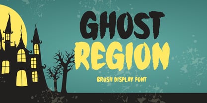 Ghost Region Font Poster 1