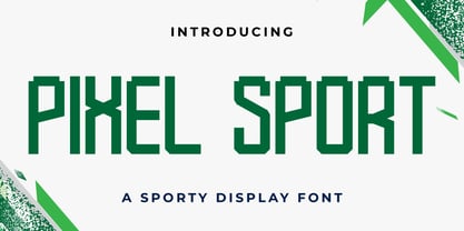Pixel Sport Font Poster 1