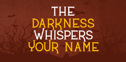 Hallow Fright Font Poster 3