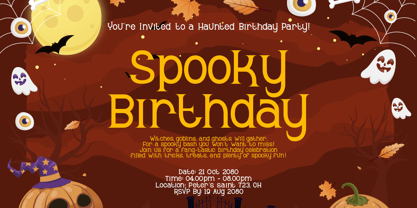 Hallow Fright Font Poster 8