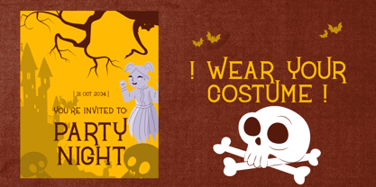 Hallow Fright Font Poster 4