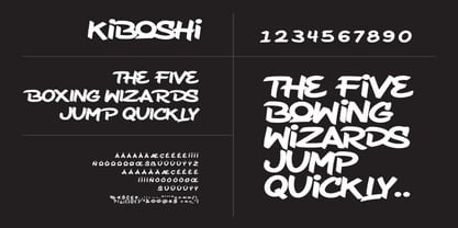Kiboshi Font Poster 7