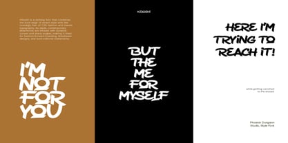 Kiboshi Font Poster 3