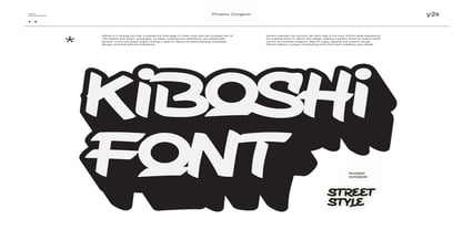 Kiboshi Font Poster 5