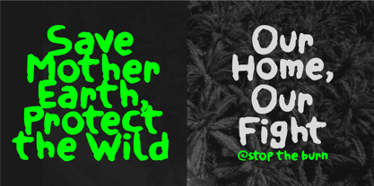 Palm Oil Font Poster 2