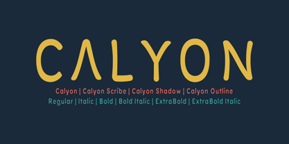 Calyon Font Poster 1