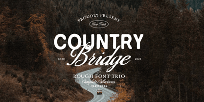 Country Bridge Font Poster 1