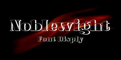 Nobleweight Font Poster 1
