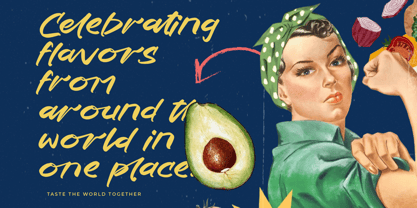 Hustle Graffiti Font Poster 8