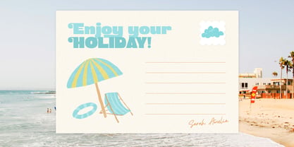 Bright Flosty Font Poster 8
