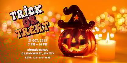 Haunted Carnival Font Poster 11