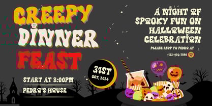 Haunted Carnival Font Poster 2