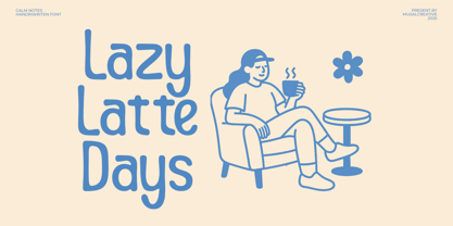 Calm Notes Font Poster 4