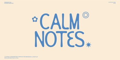 Calm Notes Font Poster 1