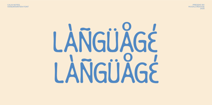 Calm Notes Font Poster 9