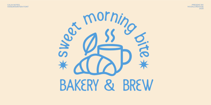 Calm Notes Font Poster 6