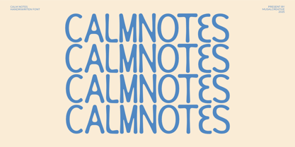 Calm Notes Font Poster 3