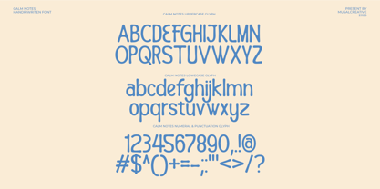 Calm Notes Font Poster 10