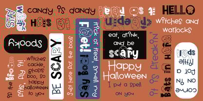 ZP Cutie Halloween Font Poster 2