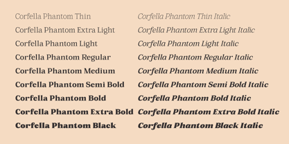 Corfella Phantom Font Poster 3