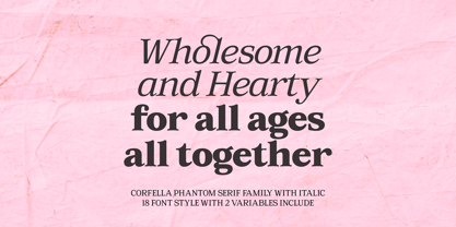 Corfella Phantom Font Poster 6