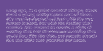 Nevaeh Engrave Font Poster 3