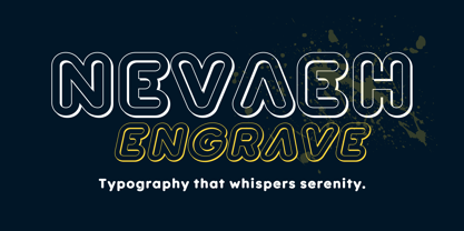 Nevaeh Engrave Font Poster 5