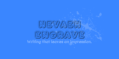 Nevaeh Engrave Font Poster 1