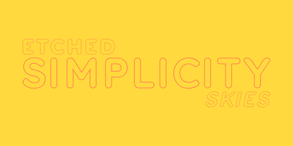 Nevaeh Outline Font Poster 2