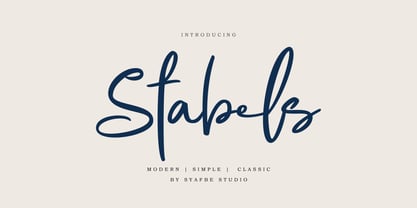 Stabels Font Poster 1