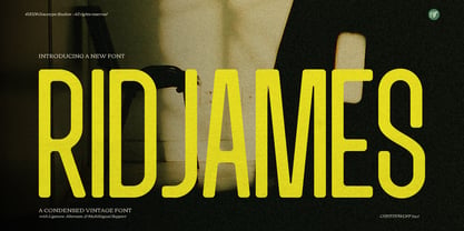 Ridjames Font Poster 1