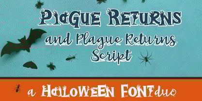 ZP Plague Returns Font Poster 1