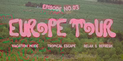 Tropi Twist Font Poster 5