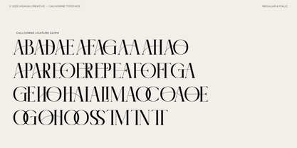 Calivorne Font Poster 4