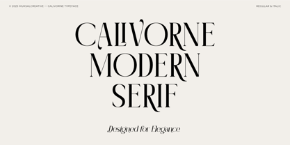 Calivorne Font Poster 7