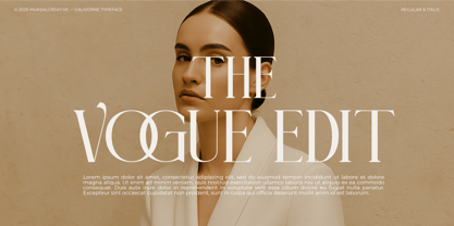 Calivorne Font Poster 3